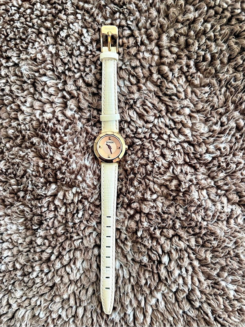 Nixon Cream & Gold Watch